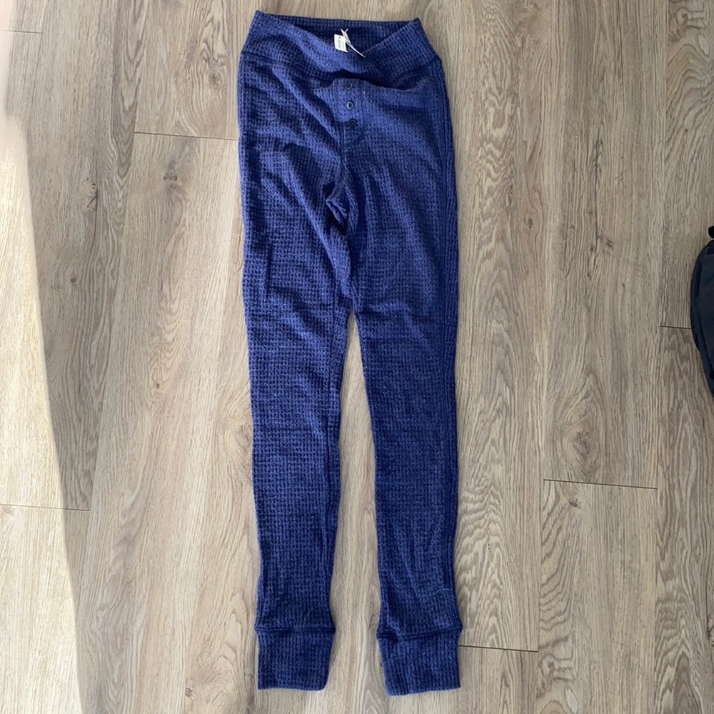 Navy never worn waffle PJ pant